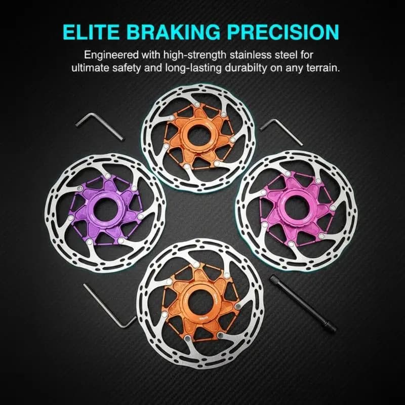 Rotore Center Lock per Bicicletta, Ultra Leggero, Aerodinamico, ad Alta Efficienza di Raffreddamento per Prestazioni di Mountain Bike e Bici da Strada