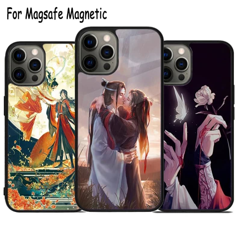 TGCF Hualian Best Moment Custodia per telefono con ricarica wireless per iPhone 17 Air 15 16 16e 14 13 11 12 Pro Max Plus Magsafe Cover magnetica