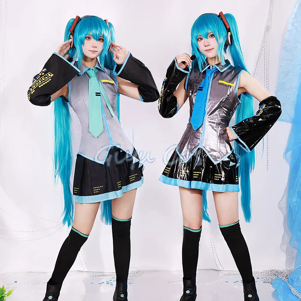 Mikuu Costume Cosplay Parrucca Uniforme di Carnevale Anime Costumi di Halloween Donna