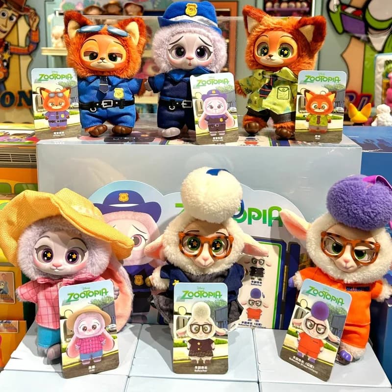Box blind original Zootopia Cute Nick Judy Action Figures Plush Canvas Mysterious Box Souls Collection of cartoons