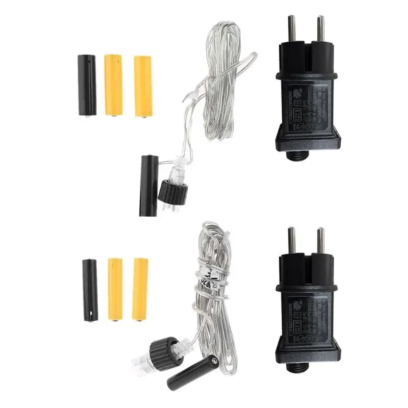 Eliminatore di batterie AA AAA con spina europea Sostituisci 2x 3x cavo di alimentazione batteria AA AAA per giocattolo elettrico con luce a LED per le vacanze radio