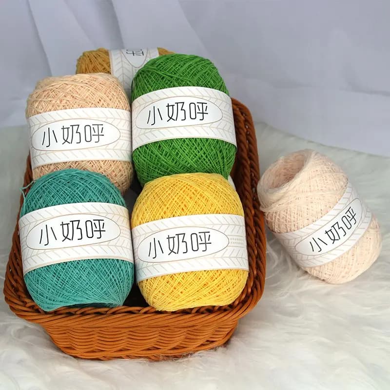 1MM filato Ultra-fine Matte ciniglia Crochet cappello intrecciato a mano maglione bambola filato di peluche filato di cotone al latte per lana di ciniglia all'uncinetto