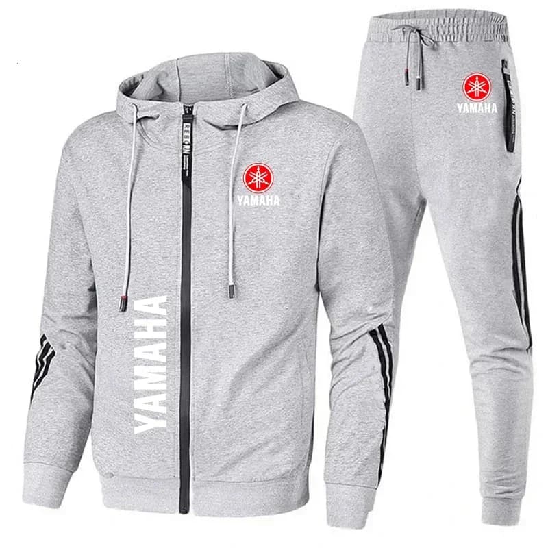 Sportswear printed with Yamaha logo for men, hot sports clothing set, autumn and winter jacket for men, Yamaha men's clothing
