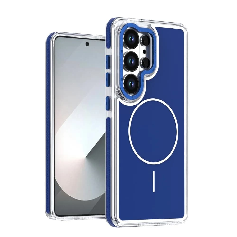 Nuova custodia magnetica in silicone tinta unita per Magsafe per Samsung S26 Ultra S25 FE S24 S23 A16 A17 5G, cover protettiva antiurto