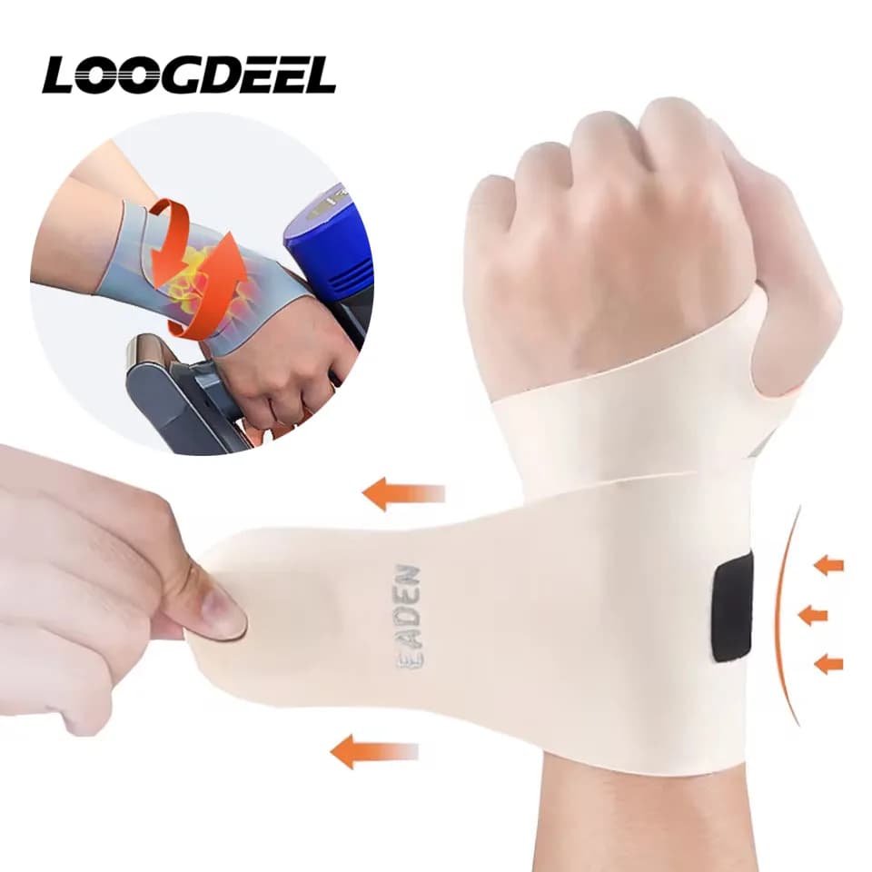 LOOGDEEL 1 pz regolabile compressione sottile protezione per il polso uomo donna distorsione polso tutore tendine guaina dolore polso esercizio supporto