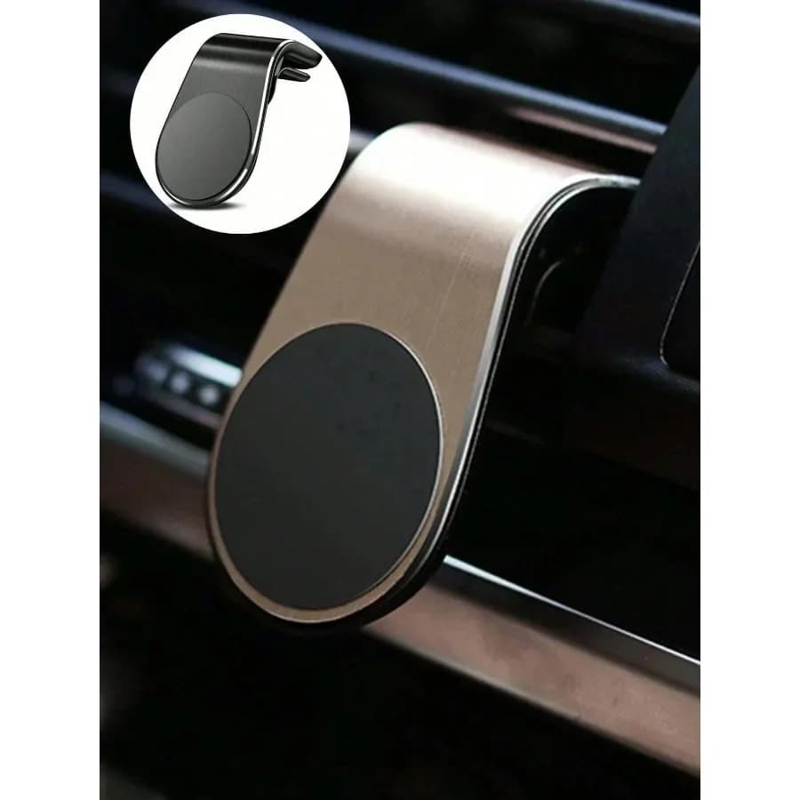 Magnetic L-shaped car phone stand, horizontal and vertical compatible, universal for iPhone and Android phones