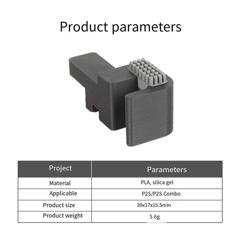 For updating 3D printer accessories for Topzhu P2S with silicone nozzle group and plastic support that reduces clogging problems