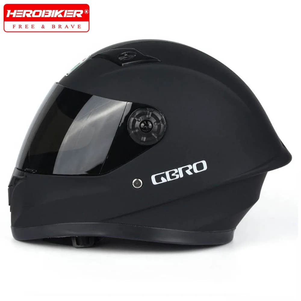 Casco da motociclista Nuovi caschi integrali per bambini Lente nera Bicicletta Kart Capacete Scooter elettrico per bambini Four Season 4-12 anni