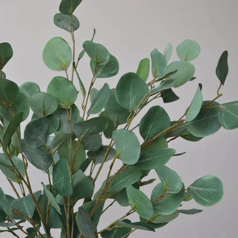 89 cm eucalyptus leaves artificial plants house hotel wedding decoration round eucalyptus leaves scene objects for photo