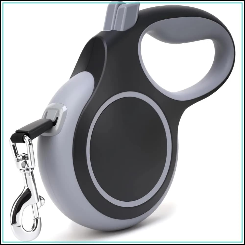 26Ft Retractable Dog Leash, Heavy Duty for Dogs up to 110 lbs, Anti-Slip Handle, One-Handed Brake, Strong Nylon Tape