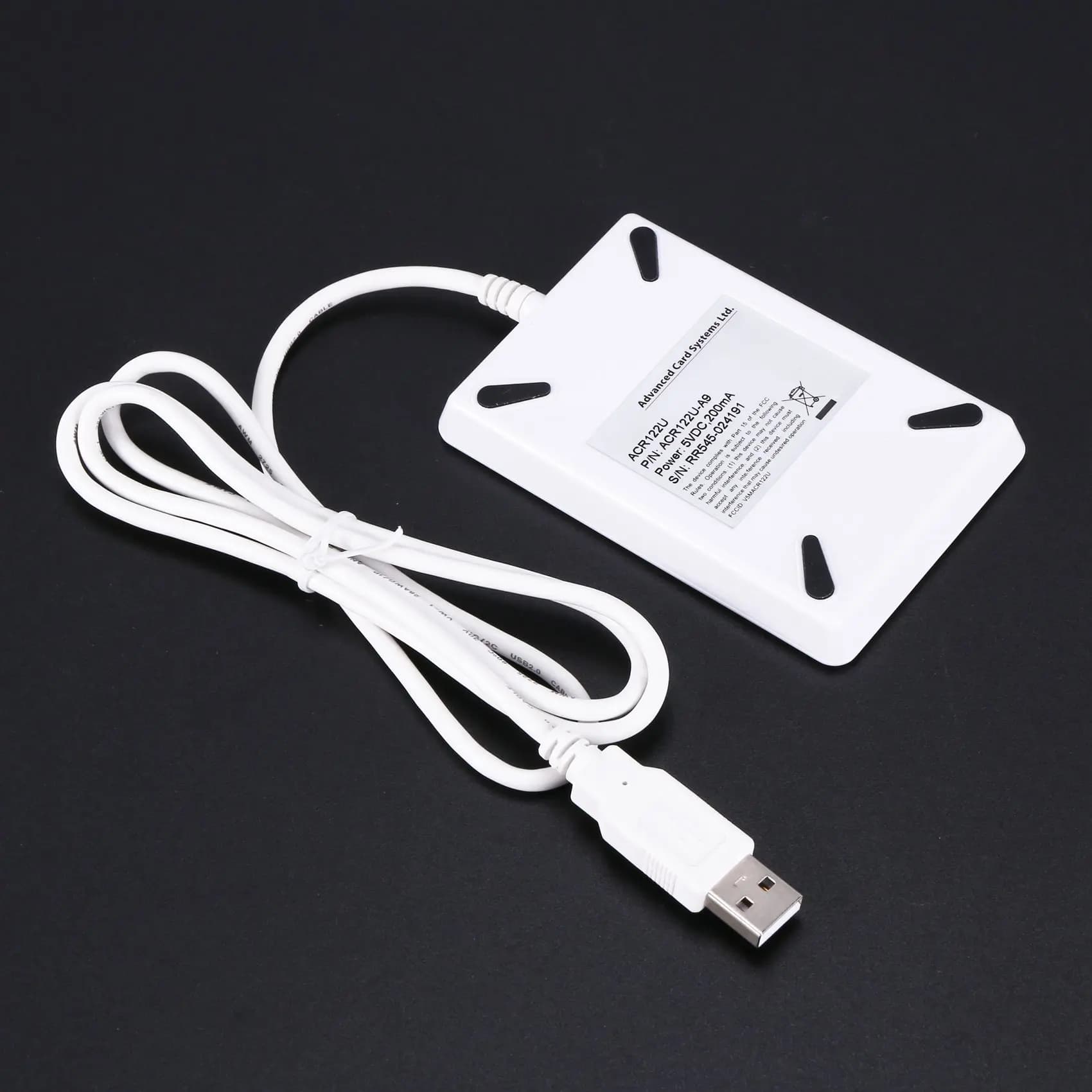Promozione! Scrittore lettore di schede NFC USB ACR122U-A9 Cina Lettore di schede RFID senza contatto Lettore NFC wireless Windows