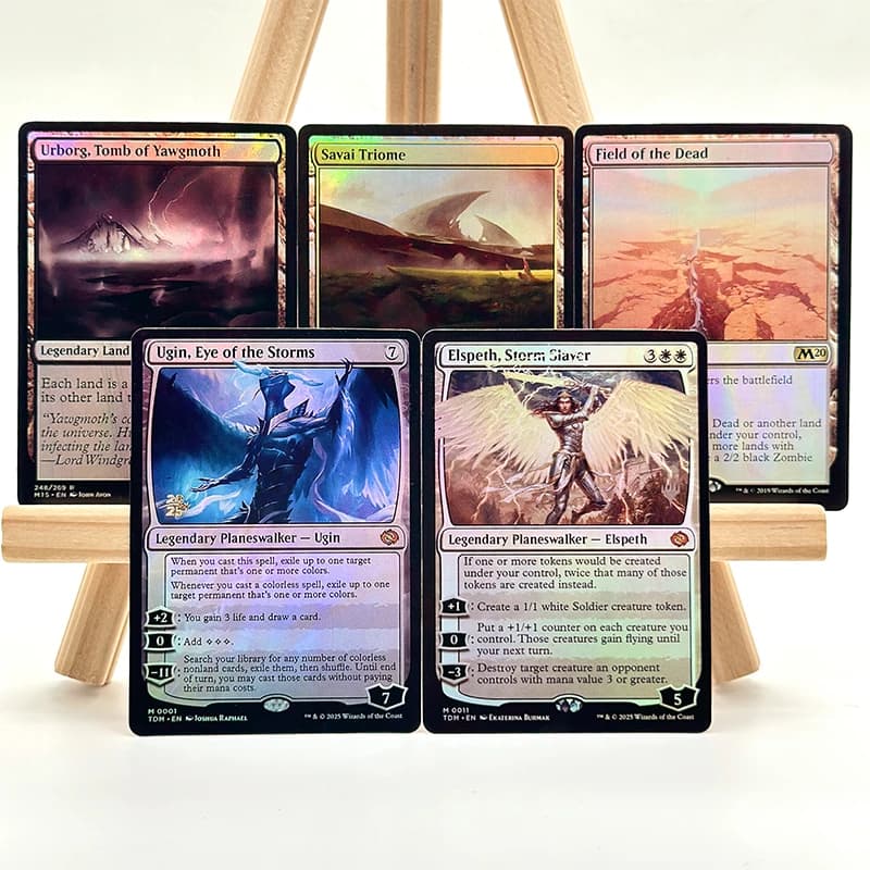 Carte da Collezione Magiche Proxy per Gioco di Carte Collezionabili Fai da Te: Ugin, Occhio delle Tempeste, Elspeth, Carte da Collezione Color Flash di Storm Slayer, Giocattoli Regalo
