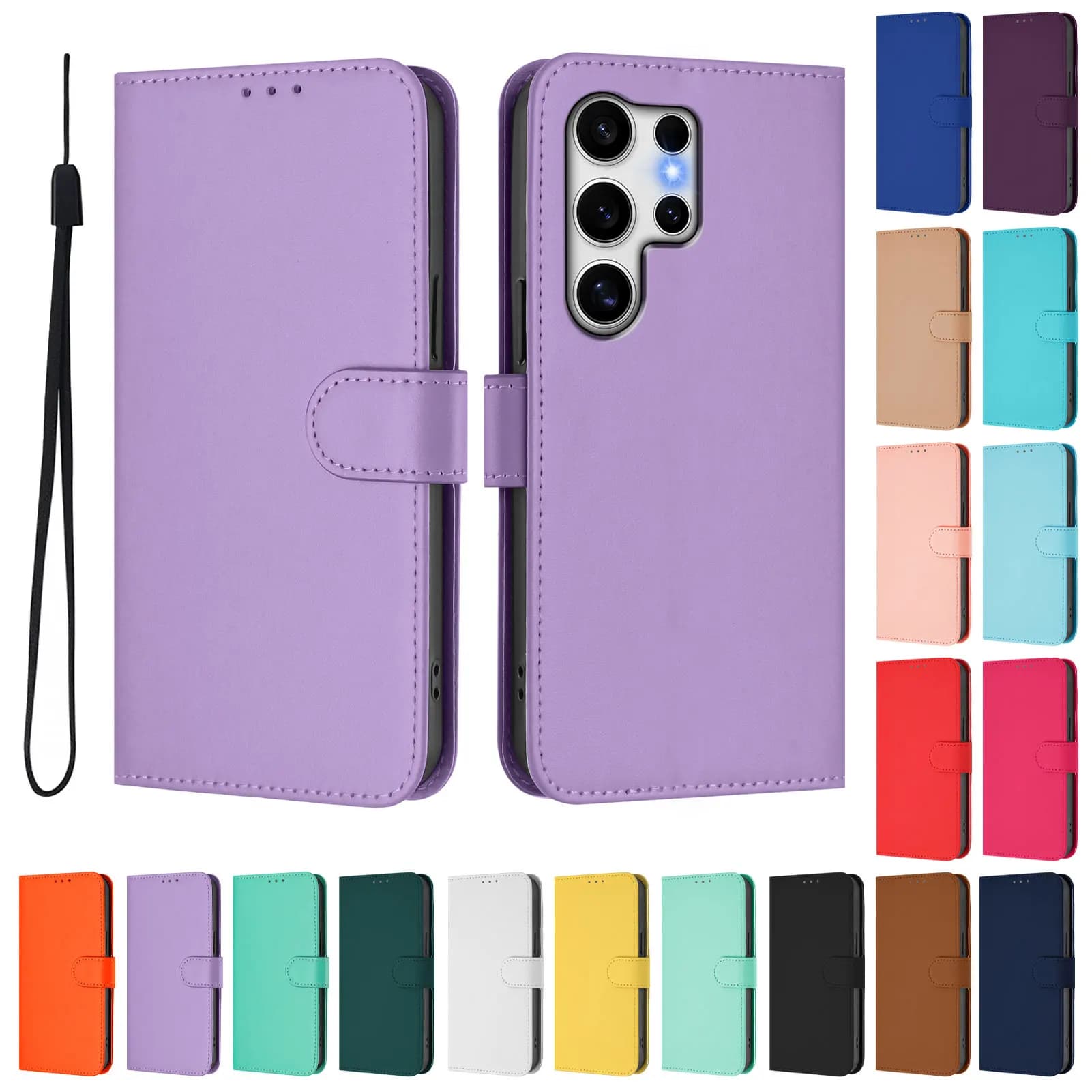 Leather case for Samsung Galaxy A56 A55 A16 A06 4g A35 5g A36 A26 A25 A15 5G a05s a05 4g Card slot Cover Funda/\[]