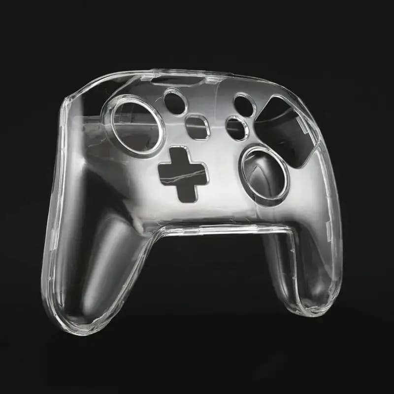Custodia protettiva per controller in cristallo trasparente trasparente Custodia protettiva per maniglia compatibile per controller di gioco Ns Nintendo Switch Pro