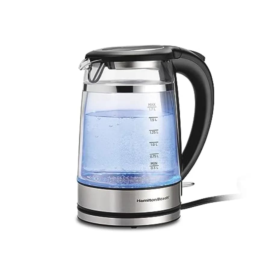 1,7L Electric Kettle with Internal Network, Automatic Switching and Seed Eboiling Protection, CoeServin Variable LED Indicator