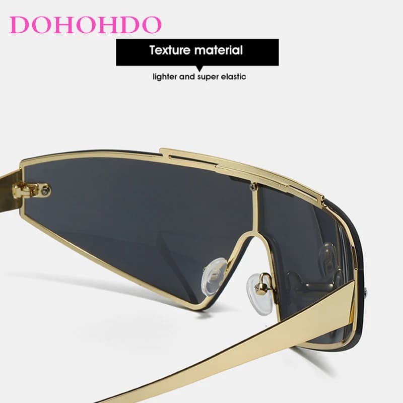 Occhiali da Sole Senza Montatura di Lusso Firmati 2026 da Donna e Uomo, Occhiali da Sole di Tendenza, Occhiali alla Moda Y2K, Occhiali da Guida Pilota, Protezione UV400