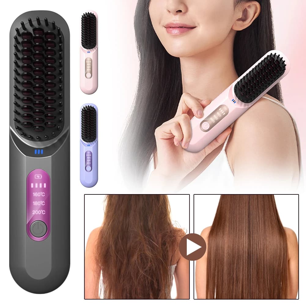 Piastra per capelli mini ioni negativi a 3 leve, riscaldamento rapido, ferro da stiro, bigodino riscaldante per acconciature, salone da viaggio