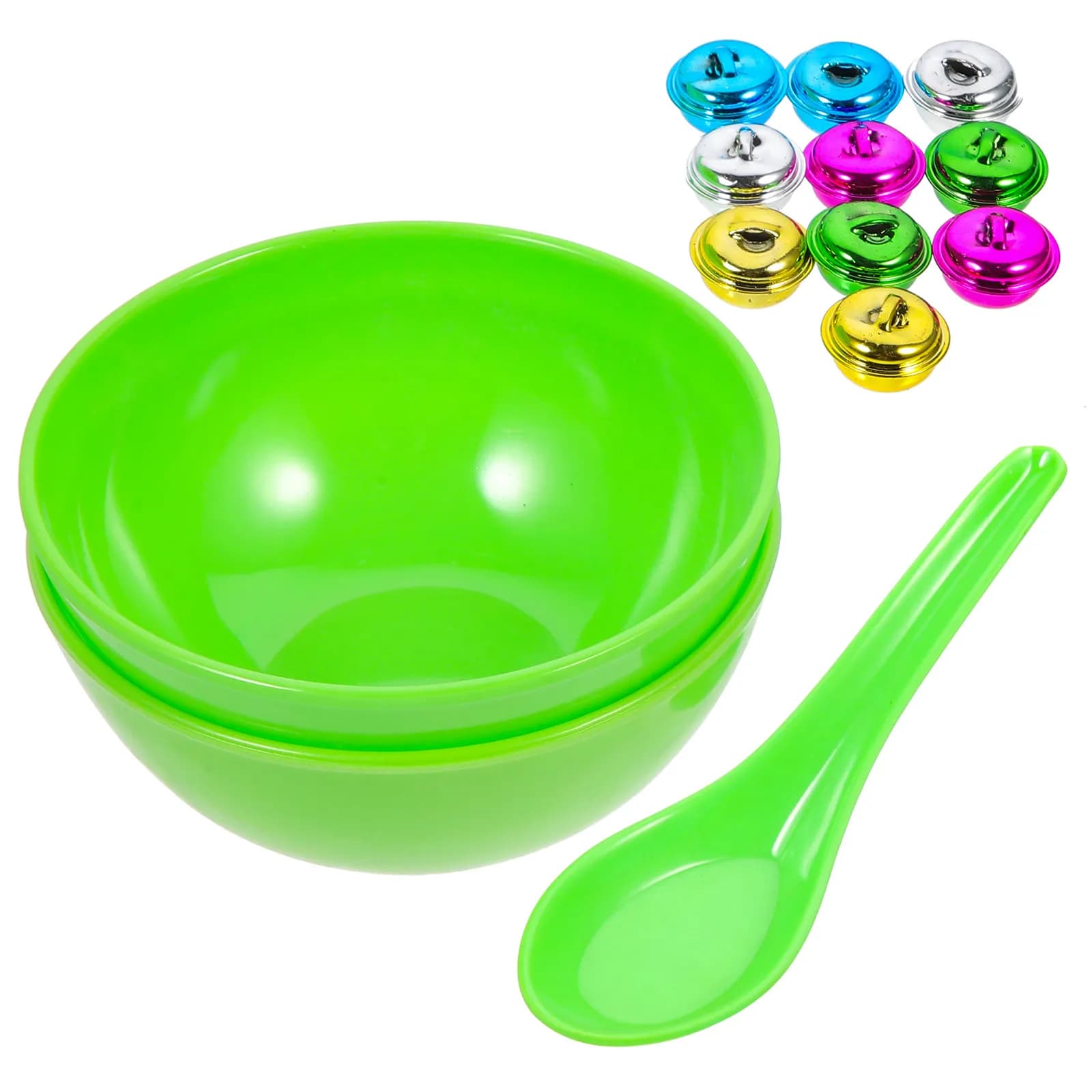 1Set Scooping Bell Educational Plaything Kids Kitchen Bowl Spoon Sorting Hands-on Intellectual Development Motor Training