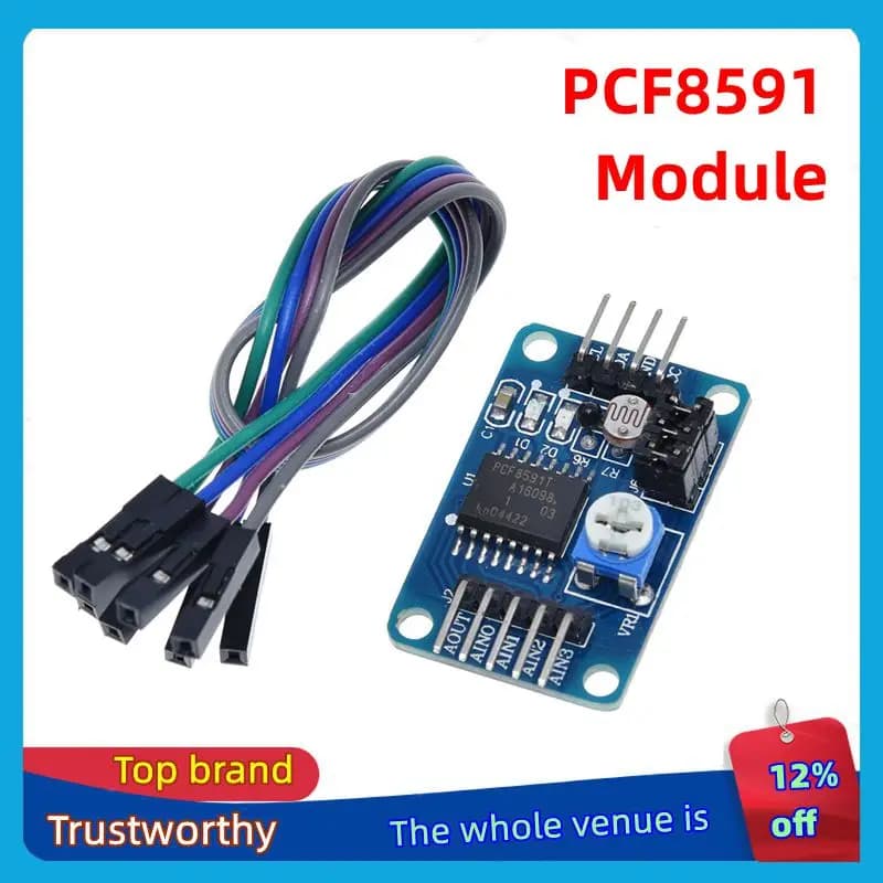 1/3 Pezzi TZT PCF8591 Modulo Convertitore AD/DA per Sensori Digitali di Temperatura e Illuminazione per Arduino