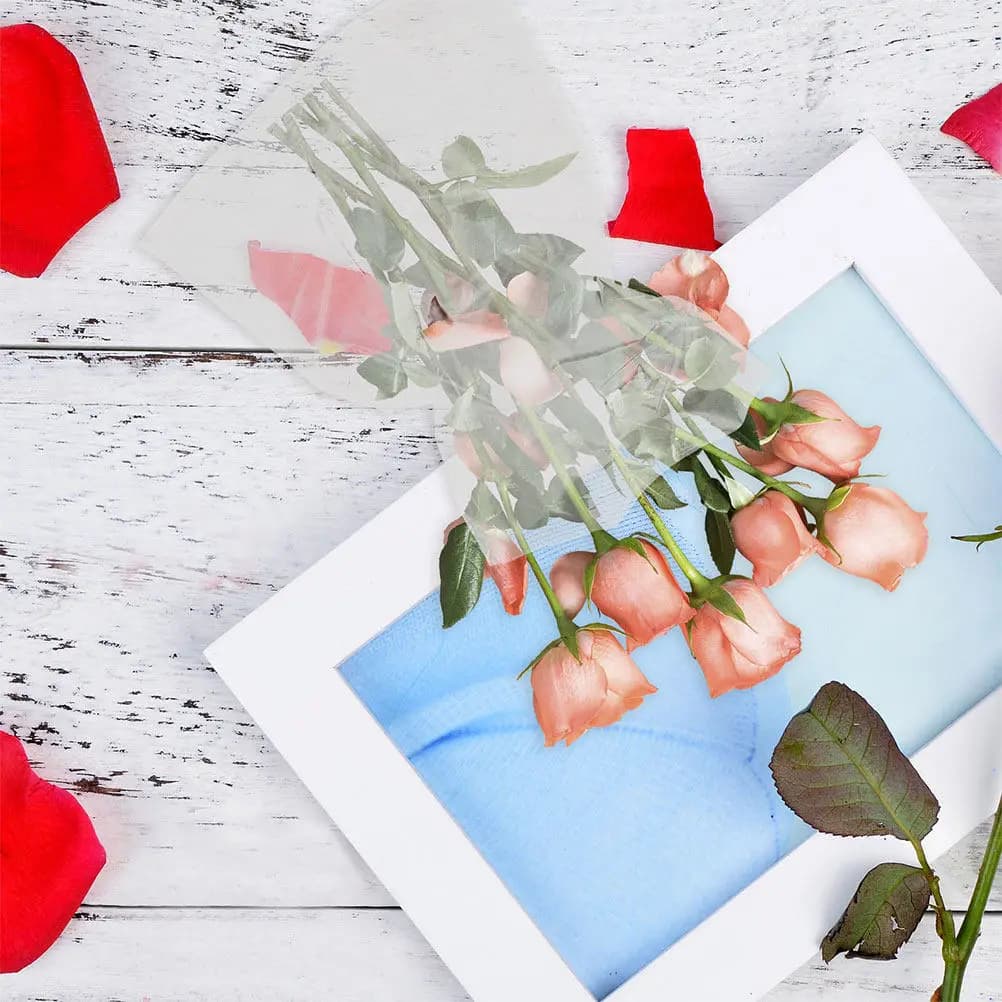 50Pcs Fresh Flower Packaging Bags Transparent Flower Water Bags for Bouquets Moisture Locking Floral Packaging Supplies