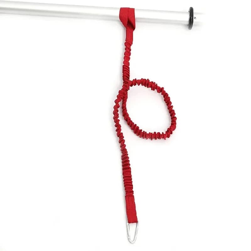 Guinzaglio per pagaia per kayak elastico regolabile da 1 pezzo - Cordino a spirale con gancio di sicurezza per barca e palo (accessori per barche)