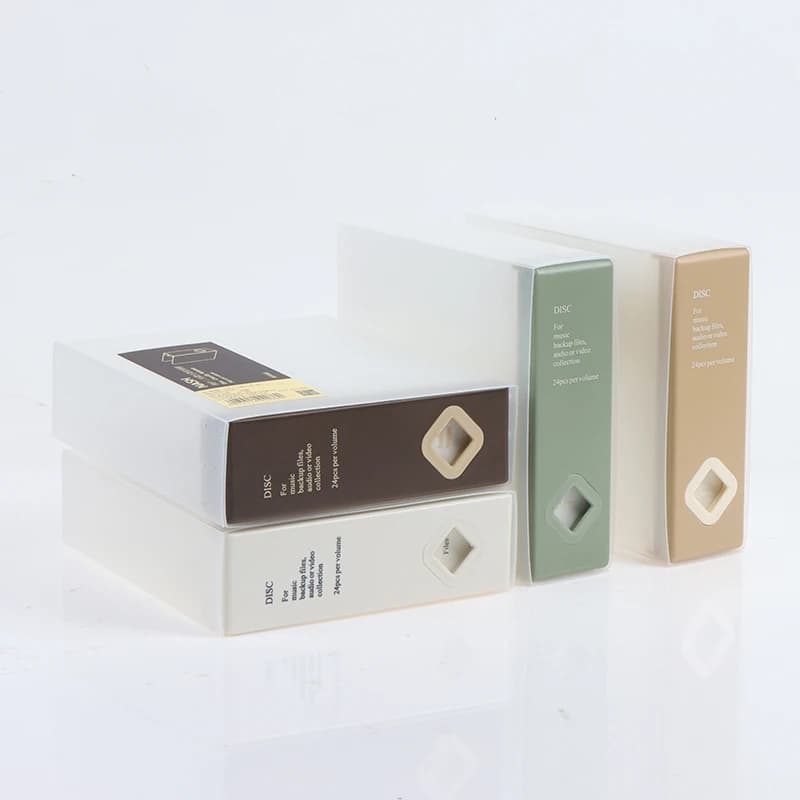 Hot Sale 24 Disc CD DVD Organizer Portable Storage Case Hard Album Capacity Box For Audio Video Storage