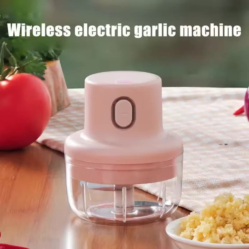 Tritatutto Elettrico USB Senza Fili, Mini Tritaverdure, Tritacarne, Robusto Tritatore a Pressione, Mixer per Alimenti, Utensili da Cucina
