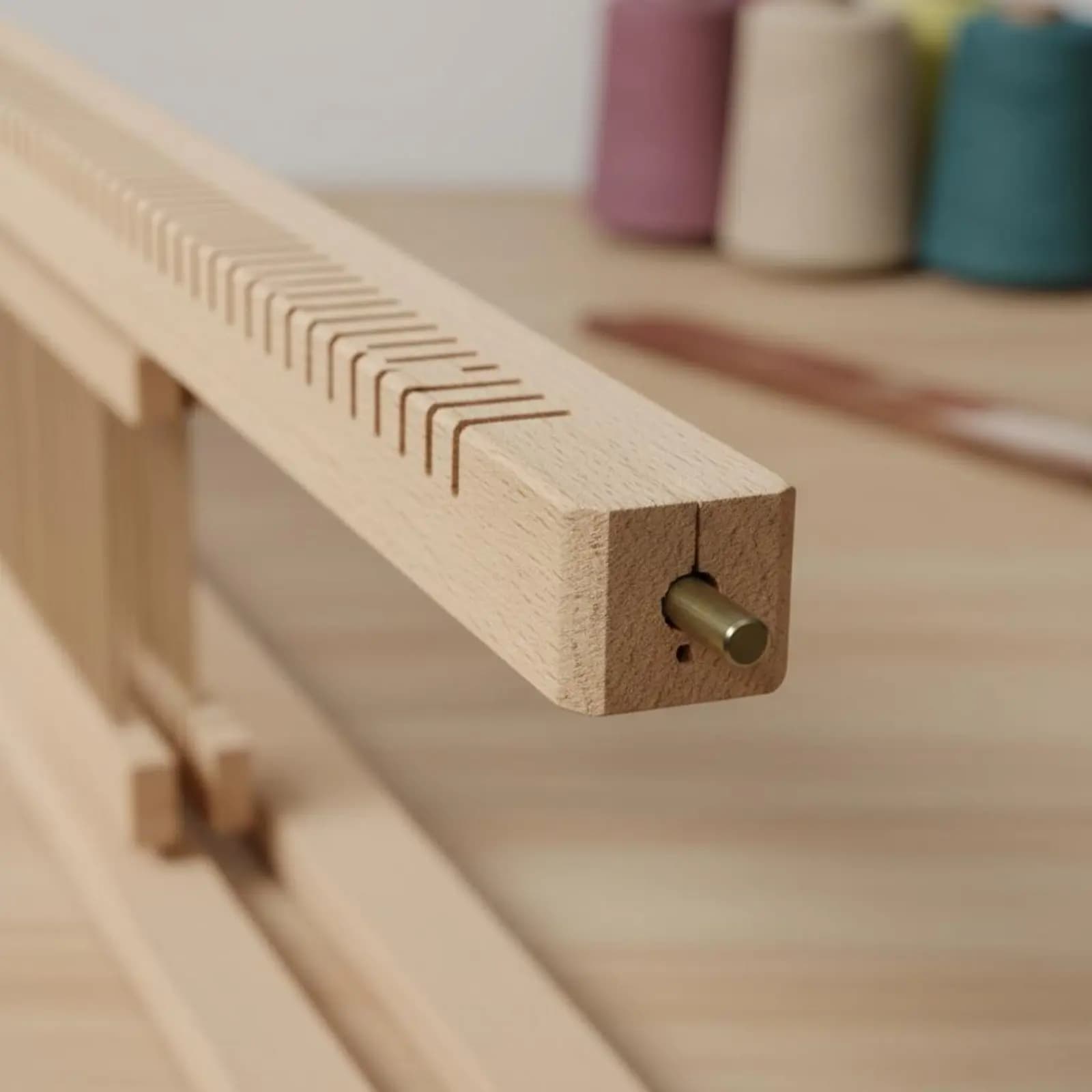 Wooden Tapestry Loom Long-Lasting Wooden Weaving Loom Kit Adjustable Weaving Frame Beginner Approachable Crafting Tool