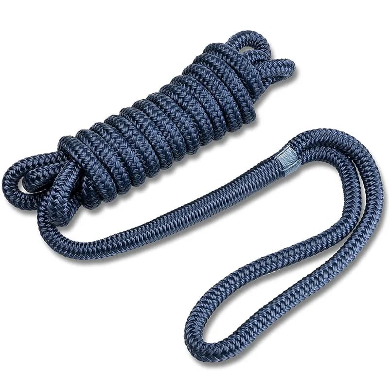 4.6m/15ft Blu Barca Dock Linee Corda di Ormeggio Doppio Intrecciato Nylon Parafango Linea Docking Barca Corda per Yacht Accessori Marini