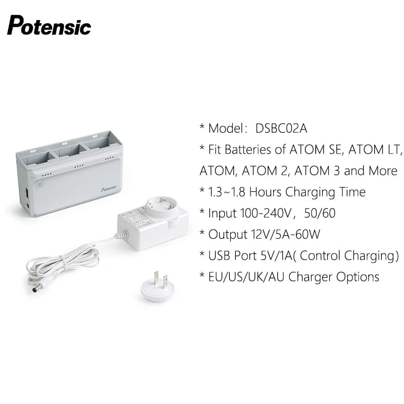 Hub di ricarica originale Potensic da 60 W per drone ATOM 2, ATOM, ATOM SE, ATOM LT
