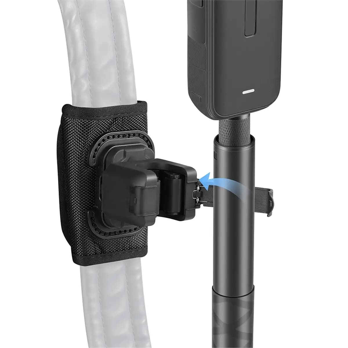 Clip per Cinghie Zaino OKgood, Adattatore per Selfie Stick per Gopro Insta360 DJI Action Camera, Supporto Antiscivolo per Riprese Vlog