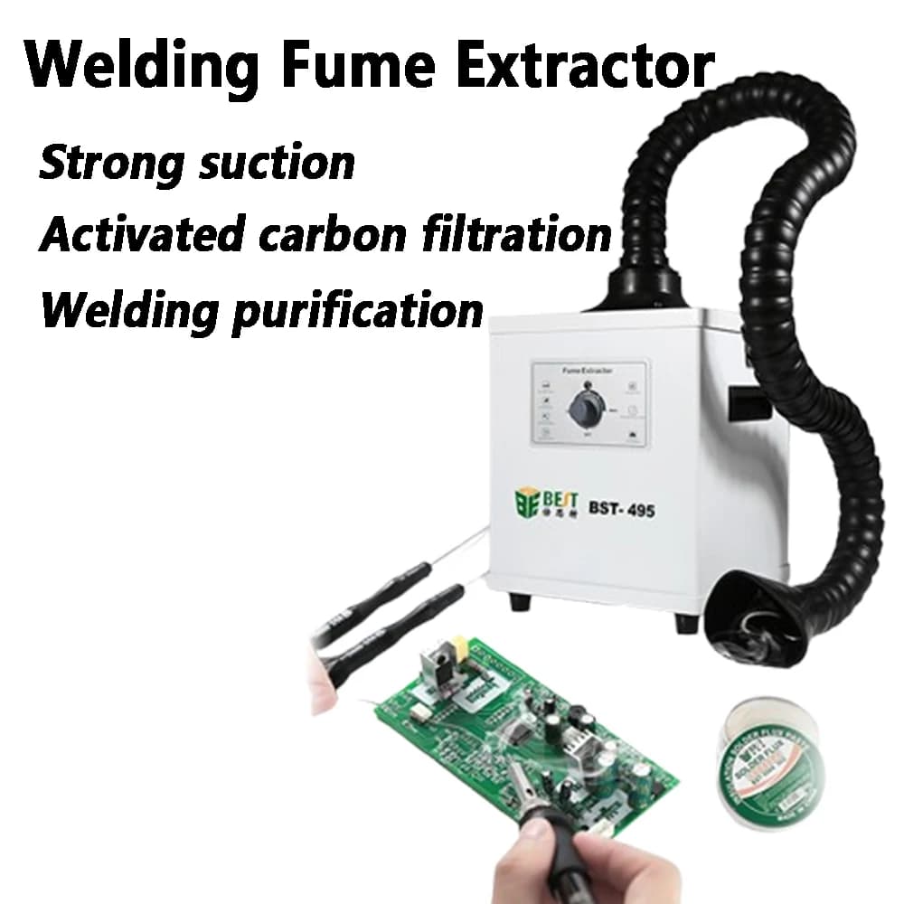 BST-495 Filtro purificatore di fumo per dispositivi da fumo per saldatura e saldatura Efficiente purificazione dell'aria ed eliminazione degli odori