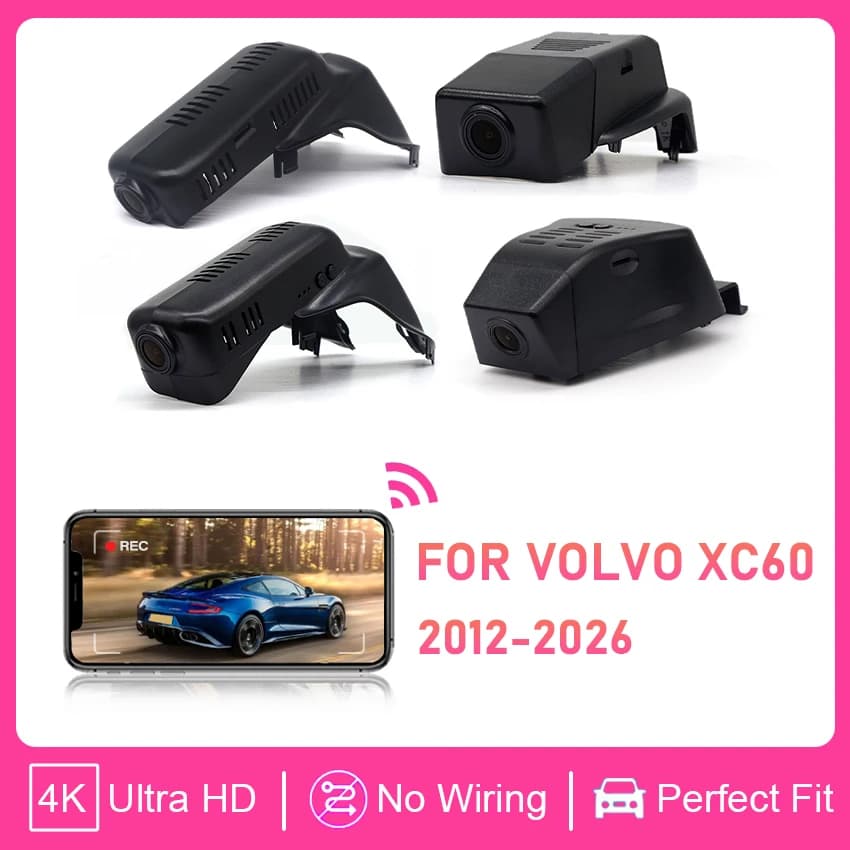 Dashcam HD 4K 2160P Plug and Play per Auto, Registratore Video con Visione Notturna per Volvo XC60 2012-2026