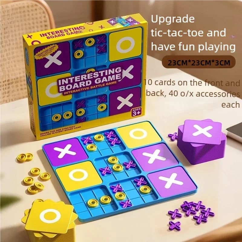 Nuovo Gioco da Tavolo Tic-Tac-Toe | Formazione sul pensiero logico per bambini | Giocattolo da tavolo per l'apprendimento precoce