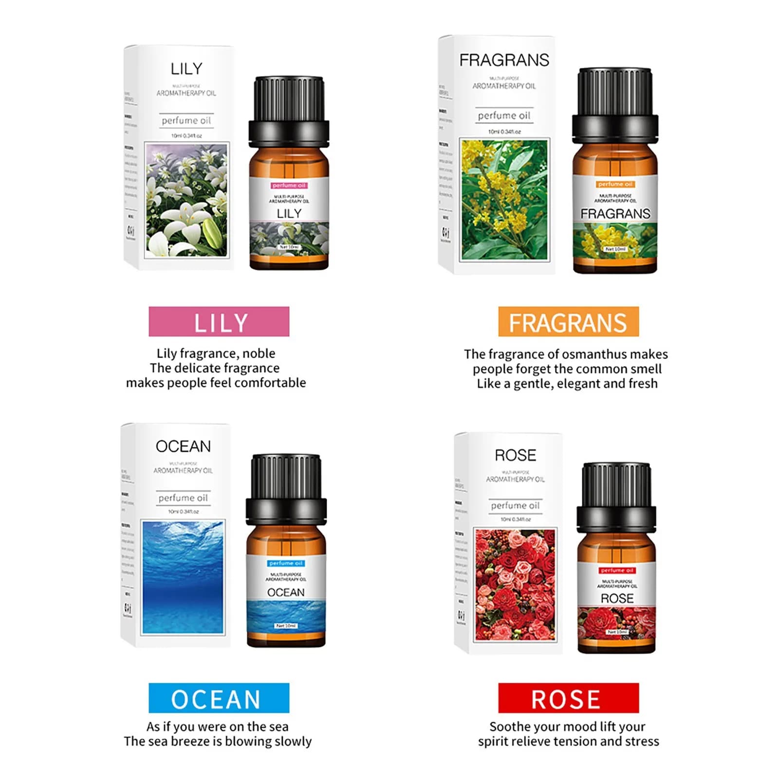 Aromaterapia Olio solubile in acqua Aromaterapia Adatto per umidificatore 10ml Diffusore Umidificatore Aromaterapia Olio essenziale 1 pz
