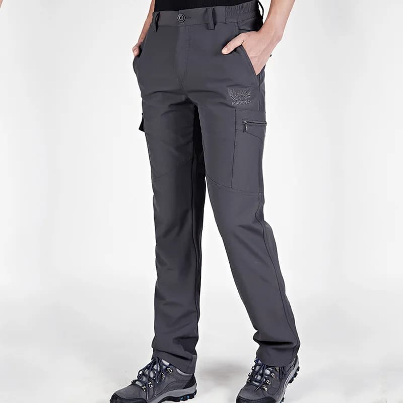 Pantaloni da Lavoro Outdoor Uomo Primavera Autunno Casual Cargo Impermeabili da Escursionismo con Elastico in Vita Pantaloni Tattici da Viaggio