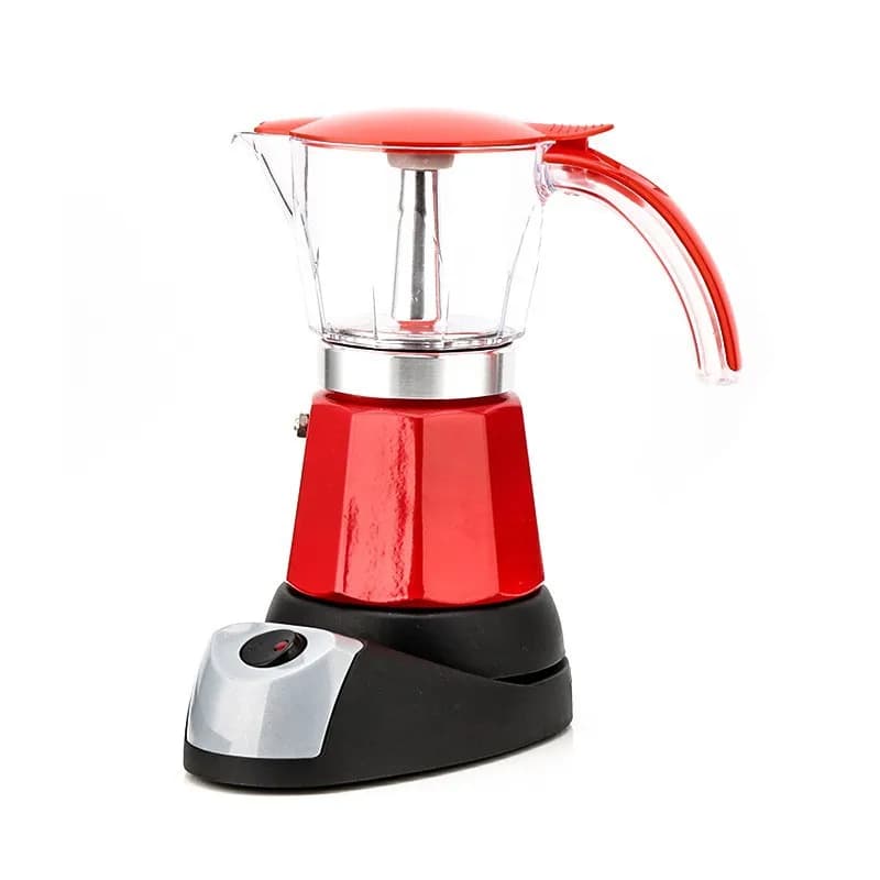 6 tazze logo personalizzato all'ingrosso alluminio elettrico espresso moka caffettiera caffettiera moka italiana