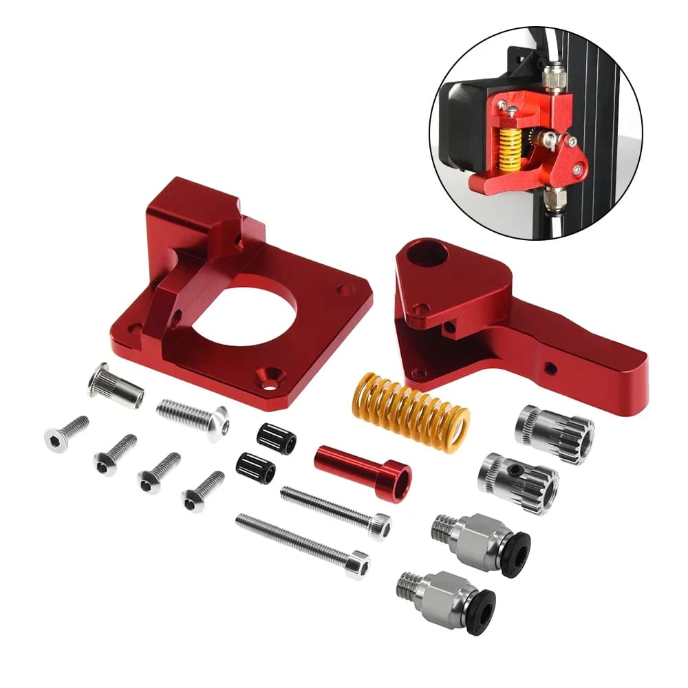 Accessori per stampante 3D Estrusore CR10 PRO Estrusore MK8 a doppia ingranaggio aggiornato Doppie pulegge Estrusore in alluminio diretto per CR10S PRO
