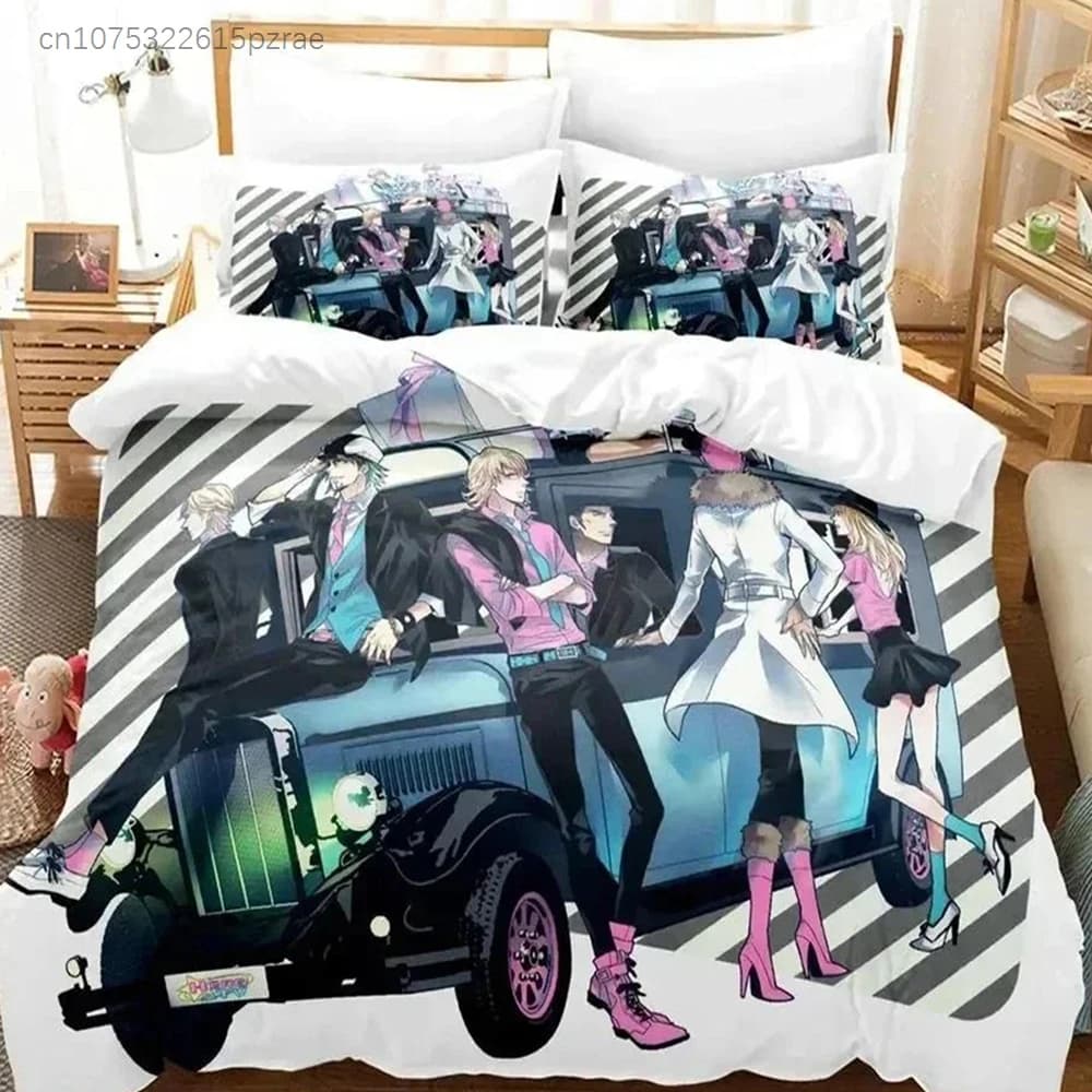 3D Print Tiger Bunny Bedding Set Printed Bed Set With Pillowcase Duvet Cover Soft Queen King Size Bedclothes Home Bed Sheets