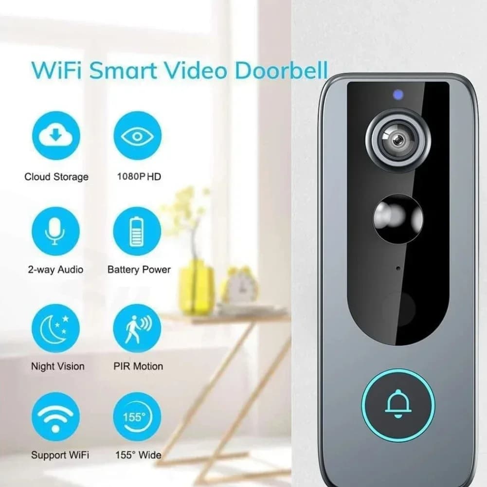1 set campanello video wireless intelligente per TUYA campanello Wifi macchina Dingdong standard campanello senza fili protezione di sicurezza visiva