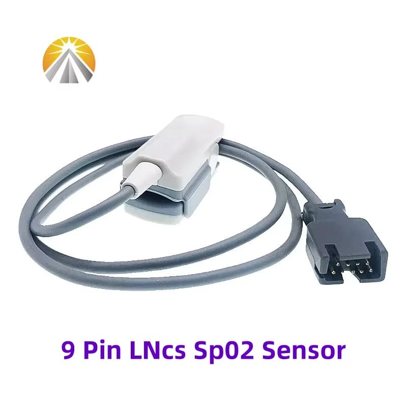 Sonda SpO2 a 9 Pin MA-SI-MO LNCS DCI 1863, Sonda SAO2 da 0,9 Metri per Adulti, Pediatrica, Pediatrica Neonatale, Trasduttore di Frequenza Cardiaca e Ossigeno