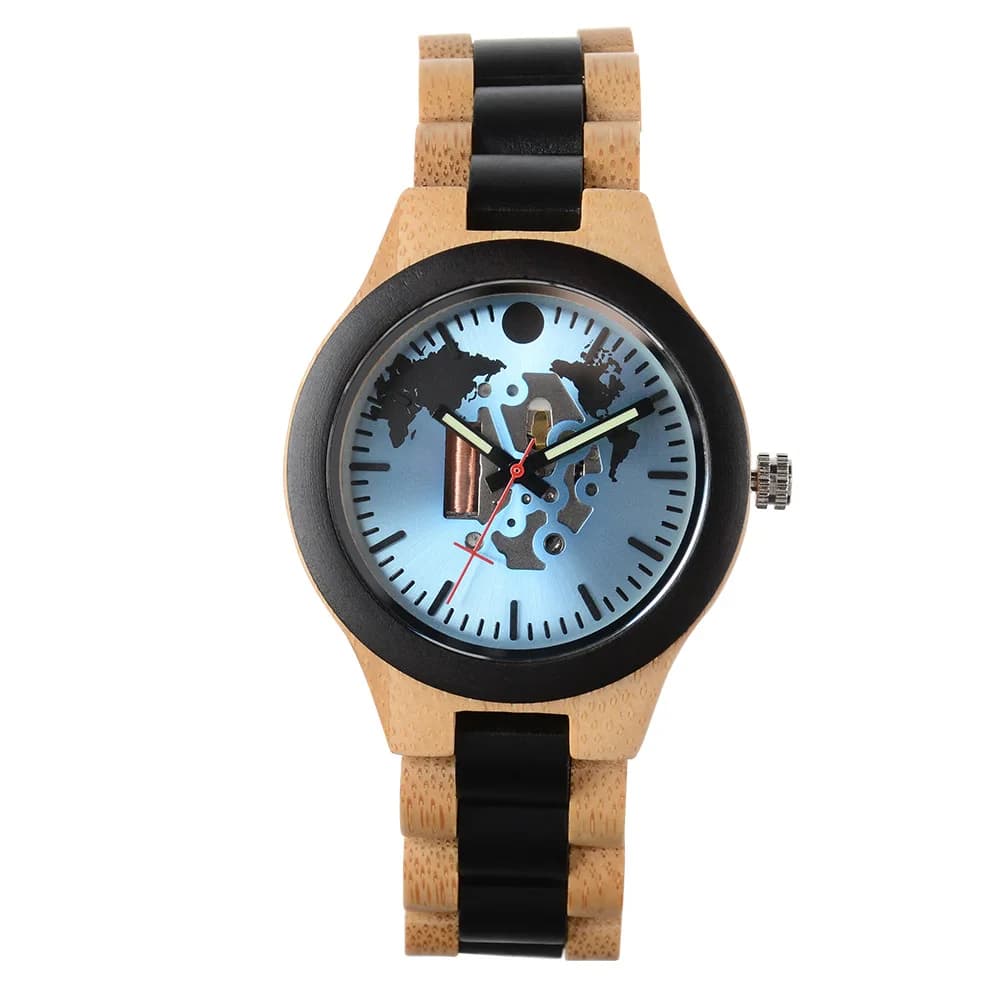 Natural Wooden Women Watches Watch Handmade Quartz Wood Watch Sport Unique Wristwatch for Women