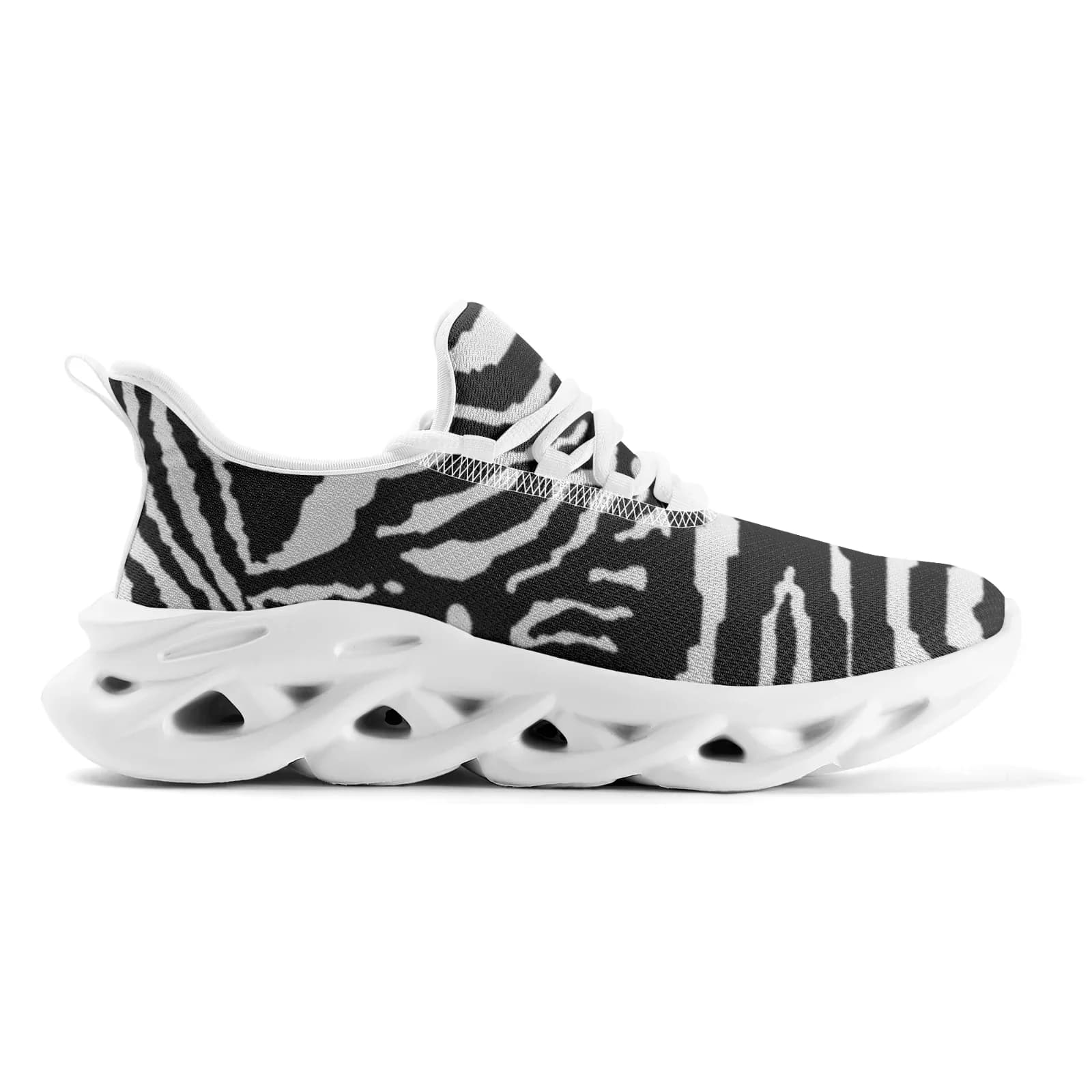 Scarpe da corsa leggere con strisce zebrate, sneakers traspiranti per uomo e donna, scarpe sportive