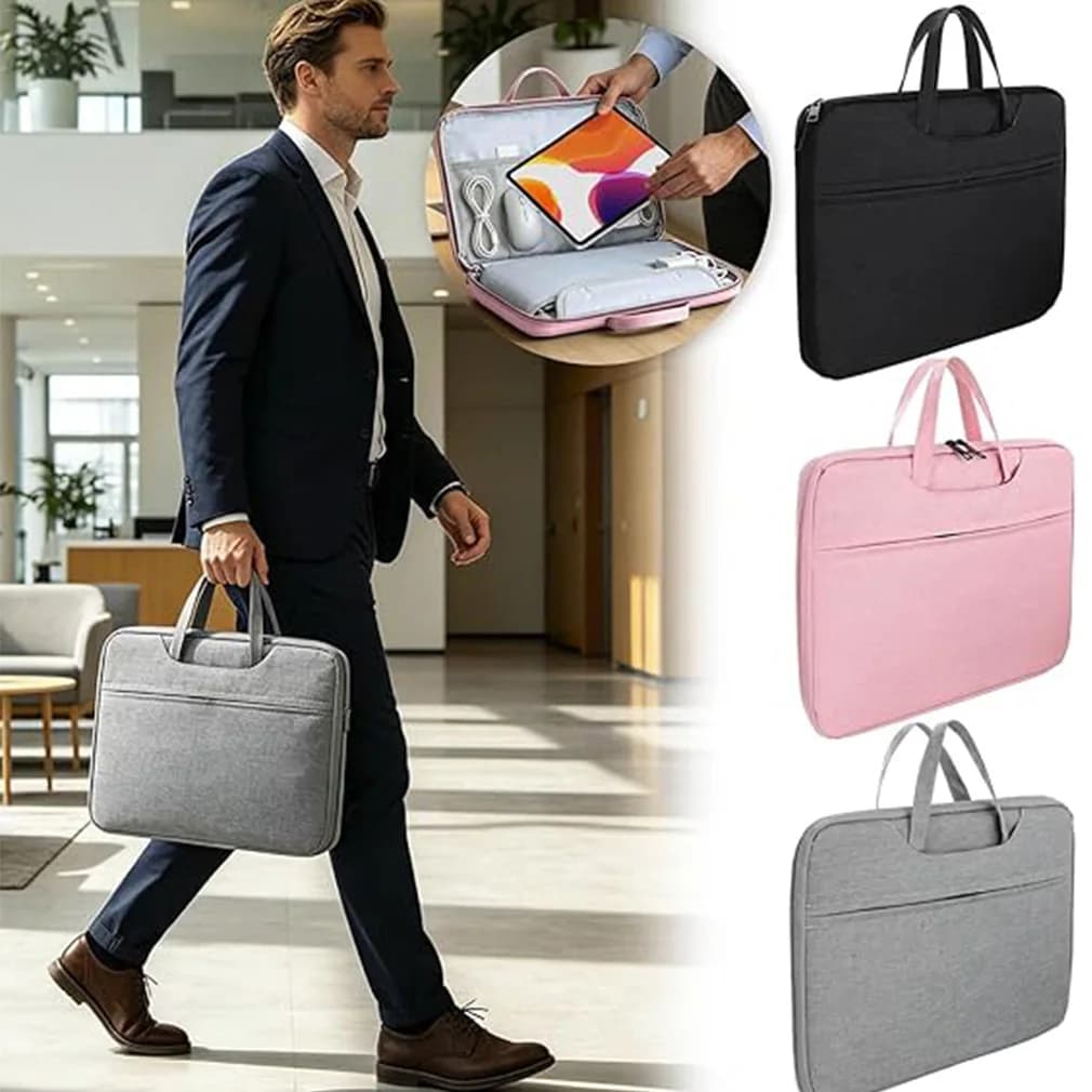 Borsa per Laptop Universale per Macbook 11 12 13 14 15 15.6 Pollici, Borsa da Viaggio Resistente all'Acqua