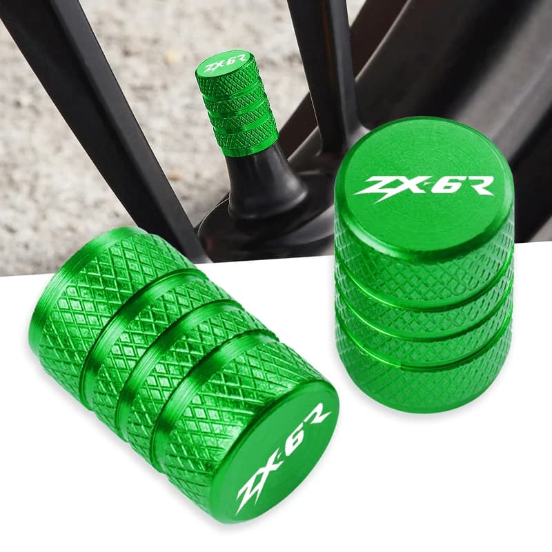 2Pieces For Kawasaki Ninja ZX-6R ZX 6 R ZX6R 2009-2014 2008-2017 2018 2019 2020 Vehicle Wheel Tire Valve Stem Caps Dust Covers