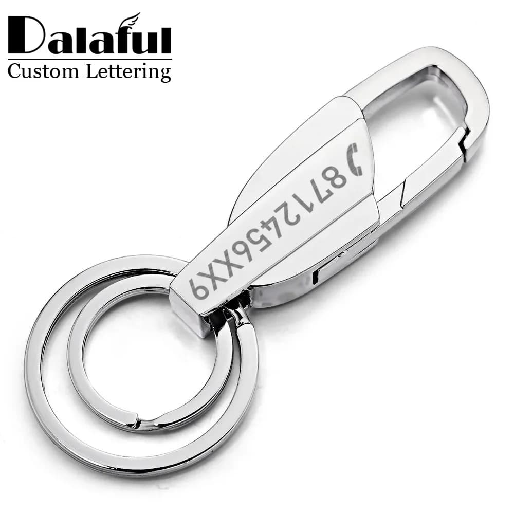 Portachiavi con scritte personalizzate Portachiavi con nome inciso in metallo Portachiavi con logo personalizzato per auto Donna Uomo regalo K372