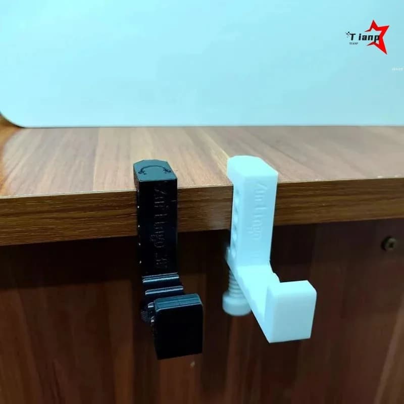 Rotatable Punch-free Desk Side Clip Headphone Hanger Multifunctional Hook Stand For Gaming Headset Earphone 1 Pair