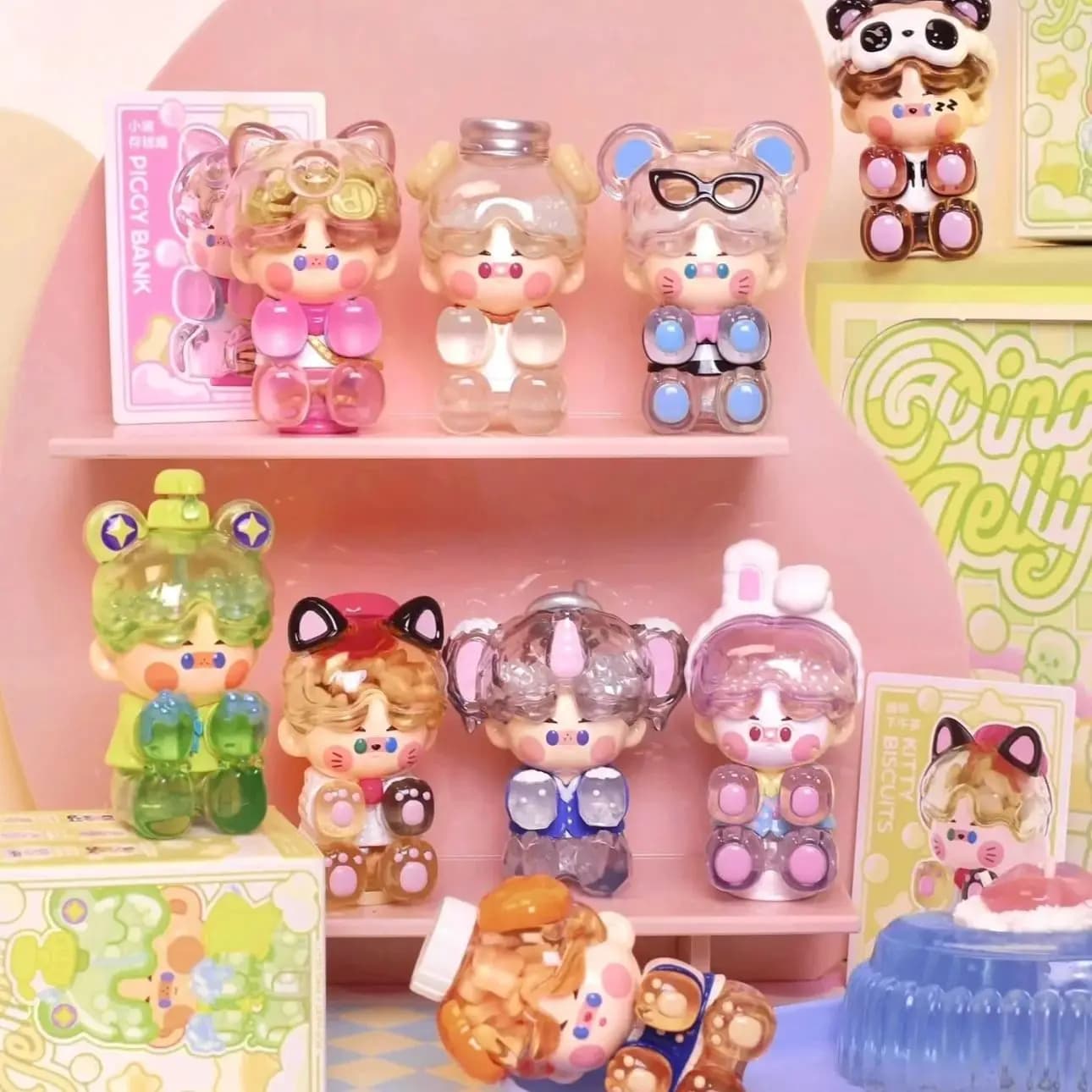 POP MART PINO JELLY In Your Life Series Scatola cieca originale Scatola misteriosa Indovina borsa Giocattoli Bambola Collezione di ornamenti di figure anime carine