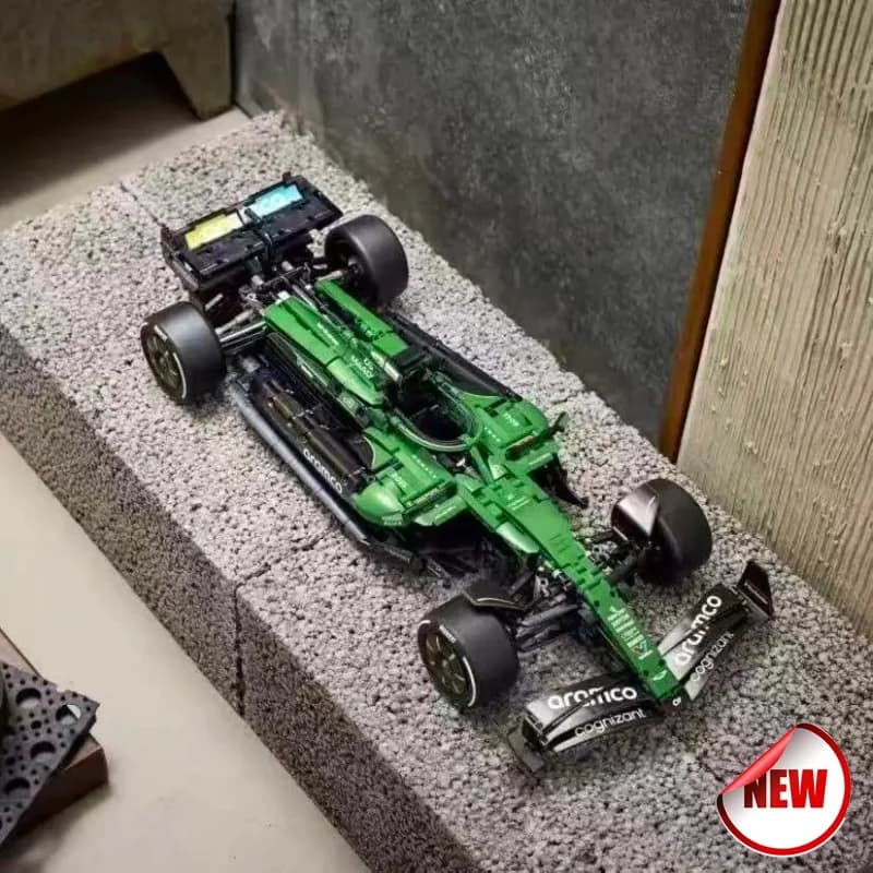 In Stock 1547pcs Technical AMR25 Building Blocks MOC Sports Car DIY Assembly Model Set Gifts for Adult Deco