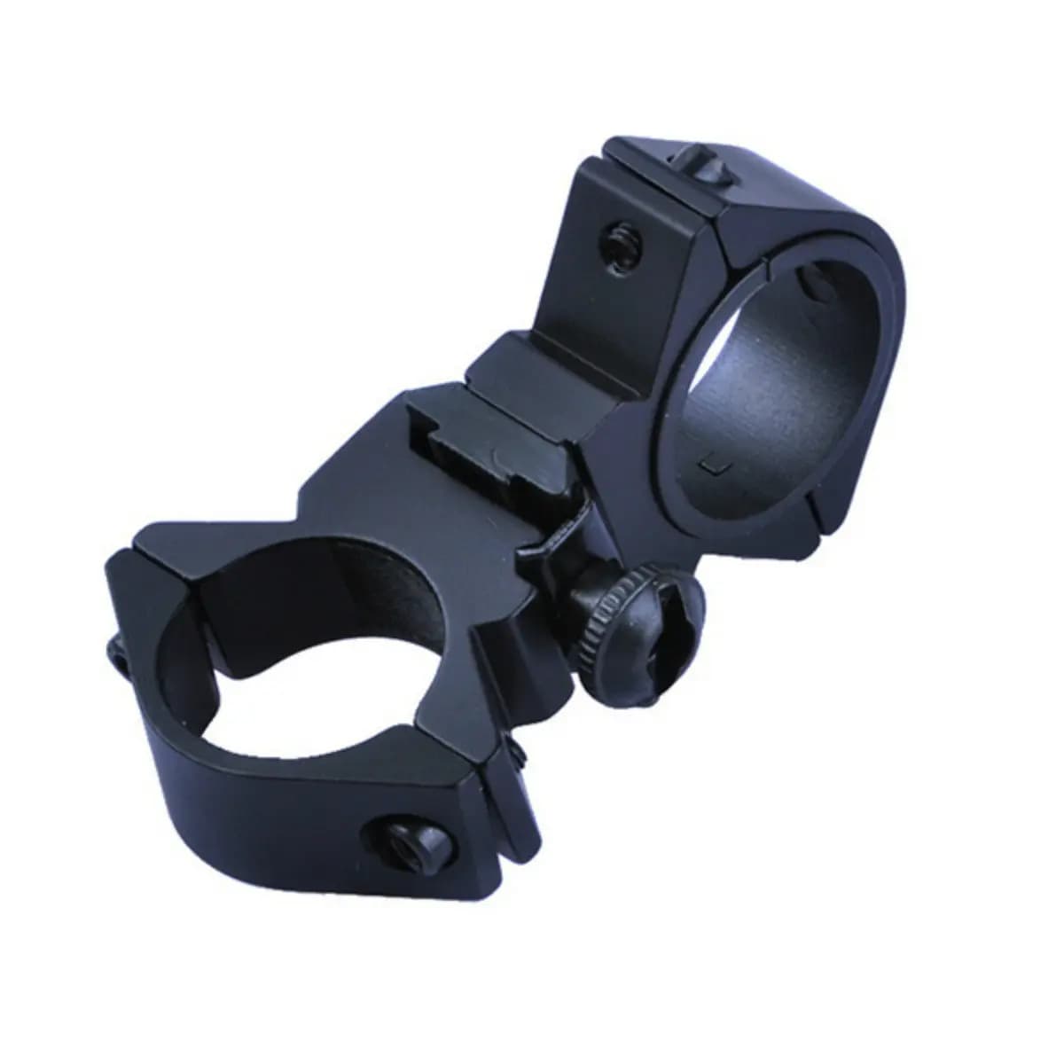 Morsetto per torcia nero multiuso per bicicletta, escursioni all'aperto, supporto per luce di sicurezza, clip di fissaggio per accessorio per lampada da bici